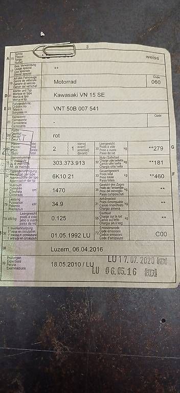 Kawasaki Chopper: Kawasaki VN15 – Usato da Willisau venduto da Richu86 2