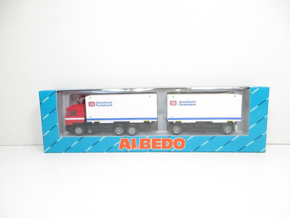 Modèle Réduit 1:87 ALBEDO - Camion MAN Remorque Pfanni-Knödel (OVP) #7659 - Occasion
