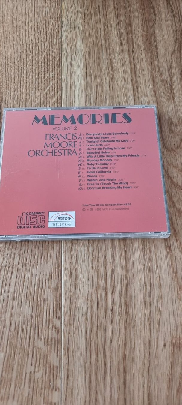 CD: CD: Francis Moore Orchestra - Memories Volume 2 – Usato da Lachen SZ venduto da allesweg78 1