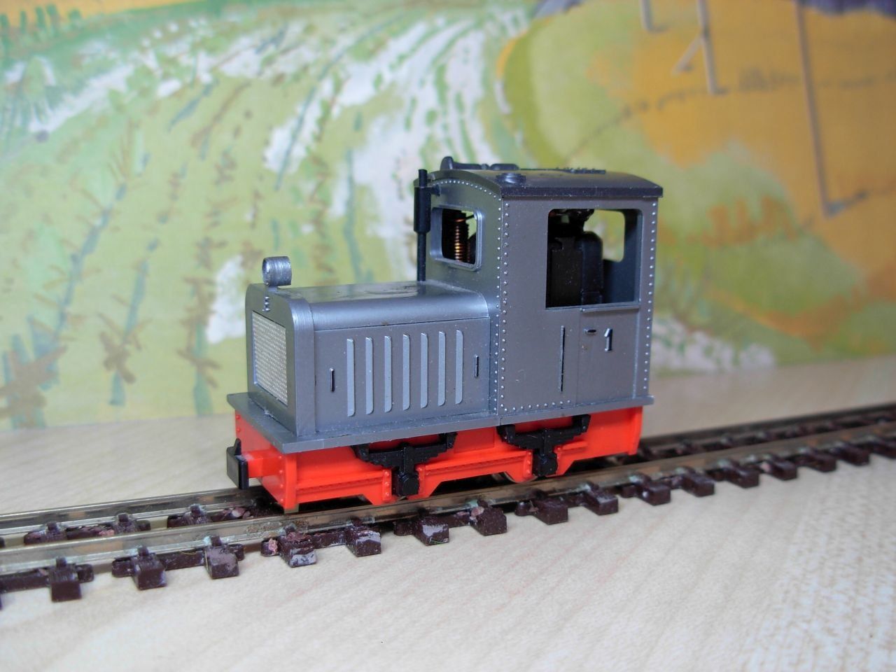 Egger-Bahn Modellini di ferrovie: H0e: EggerBahn Diesellok silber – Usato da Oberrieden venduto da Hobbyschiff