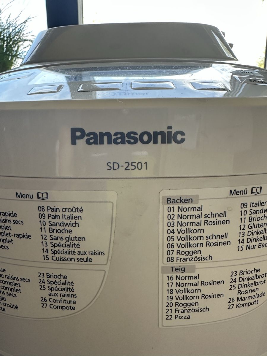 Elettrodomestici da cucina: Panasonic Brotbackautomat SD-YR2500  – Usato da zürich venduto da PatCat02 2