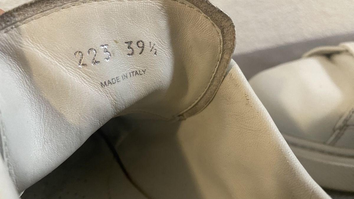 Prada Scarpe da uomo: Prada Sneakers Leder Weiss Grösse 39 1/2  – Usato da Zürich venduto da Timi80 8