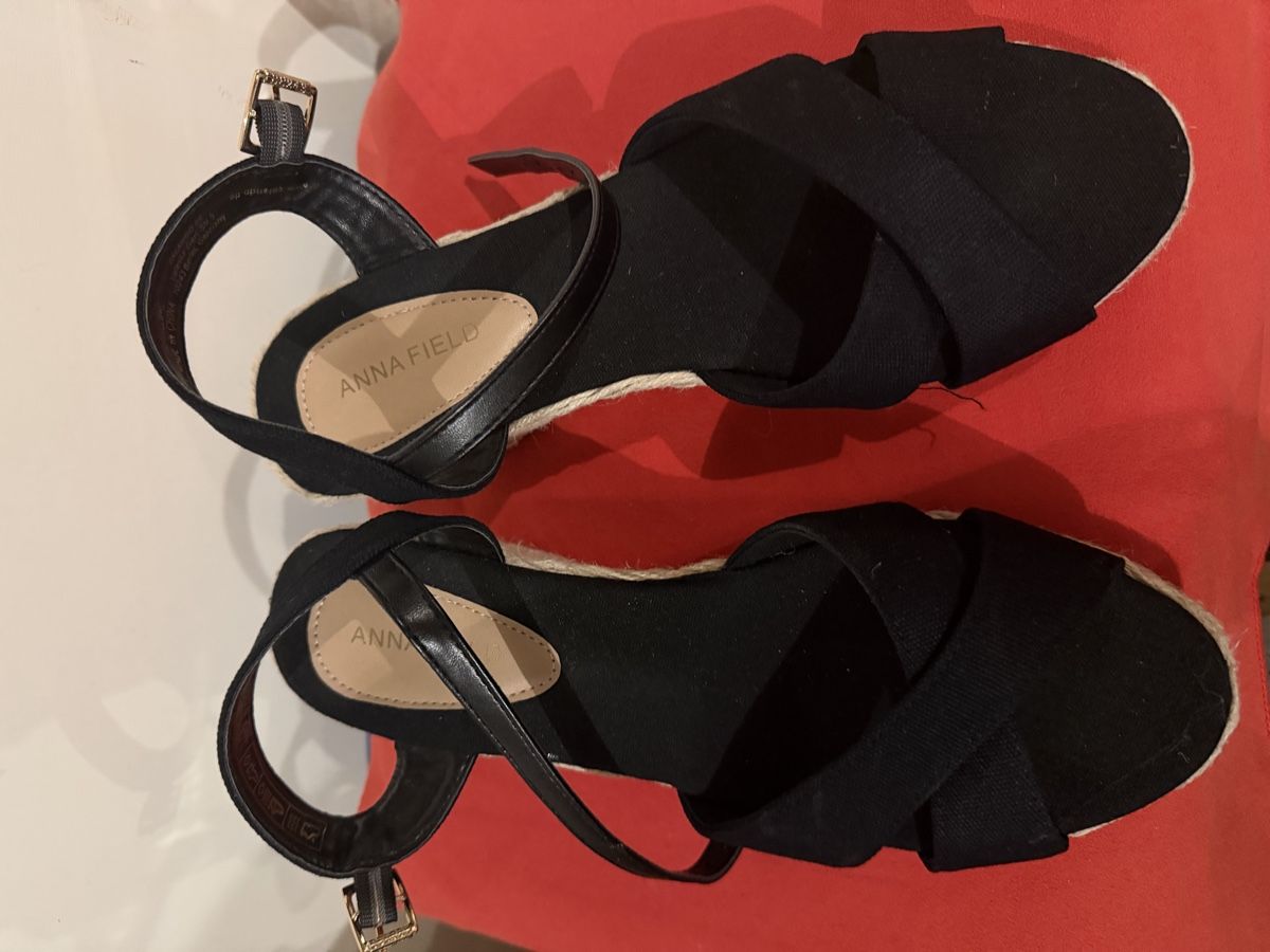 Anna Field Scarpe da donna: Sandales compensées Anna Field noires, 39 – Nuovo (secondo la descrizione) da Grolley venduto da Vale82 2