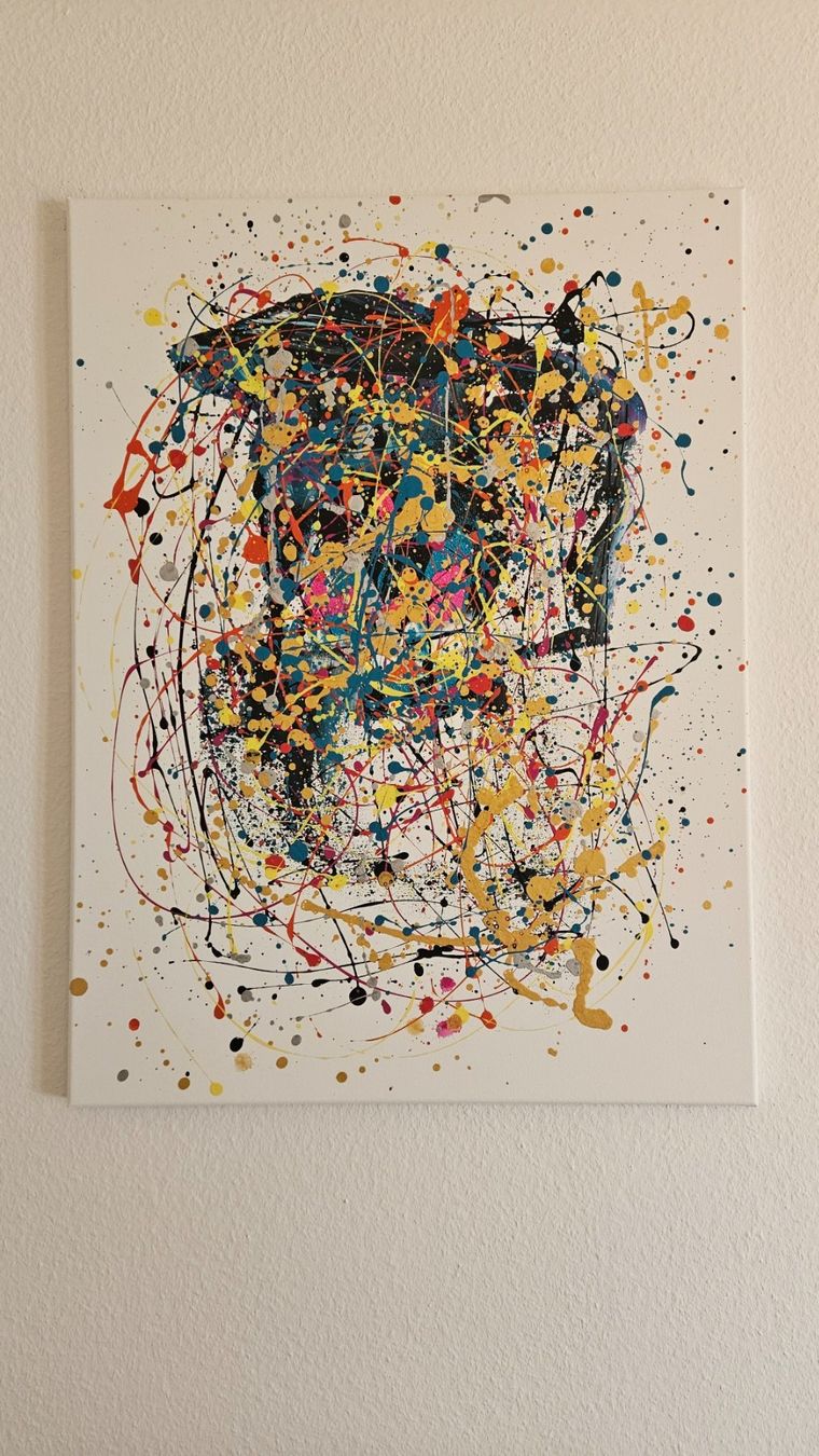 Gemälde: Tableau abstrait unique - art moderne et coloré! – Neu (gemäss Beschreibung) aus Le Locle von fab_c9hh