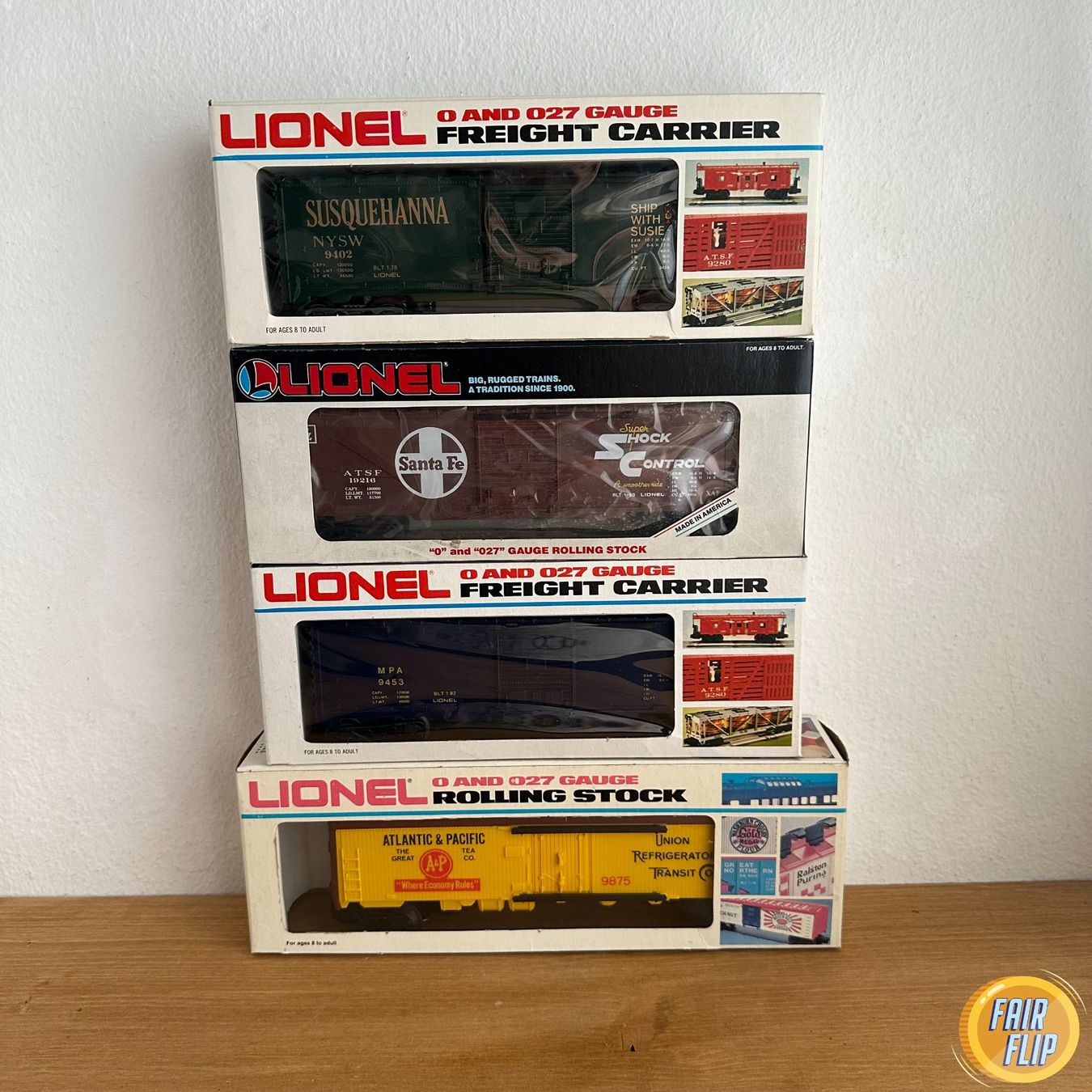 Lionel Modelleisenbahnen: Lionel 4er Set – Neu und originalverpackt aus Luzern von fairflip