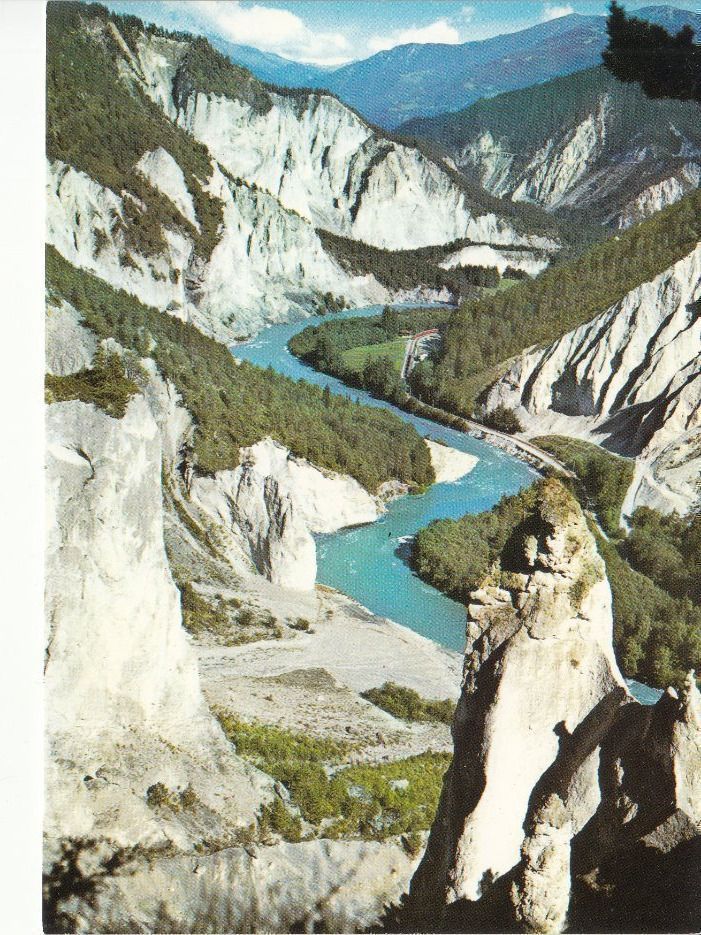 Ansichtskarten: Rheinschlucht um 1995 – Gebraucht aus Bürglen TG von StampGraf
