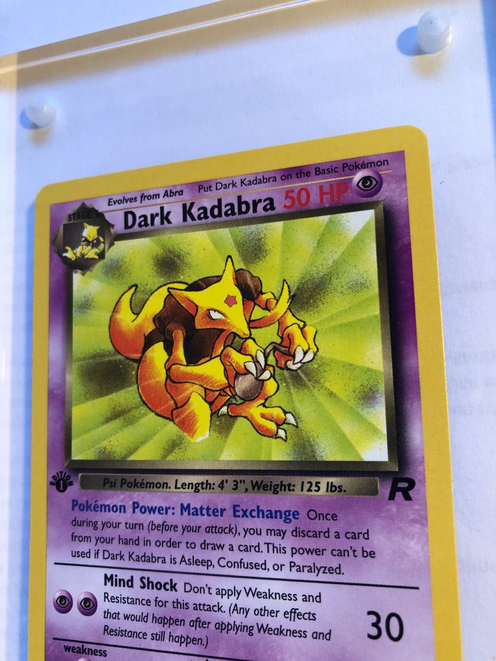 Carte collezionabili: Dark Kadabra (unc.) Team Rocket 1st - MINT - ab 1.- – Usato da Giubiasco venduto da dan_pr8b 3