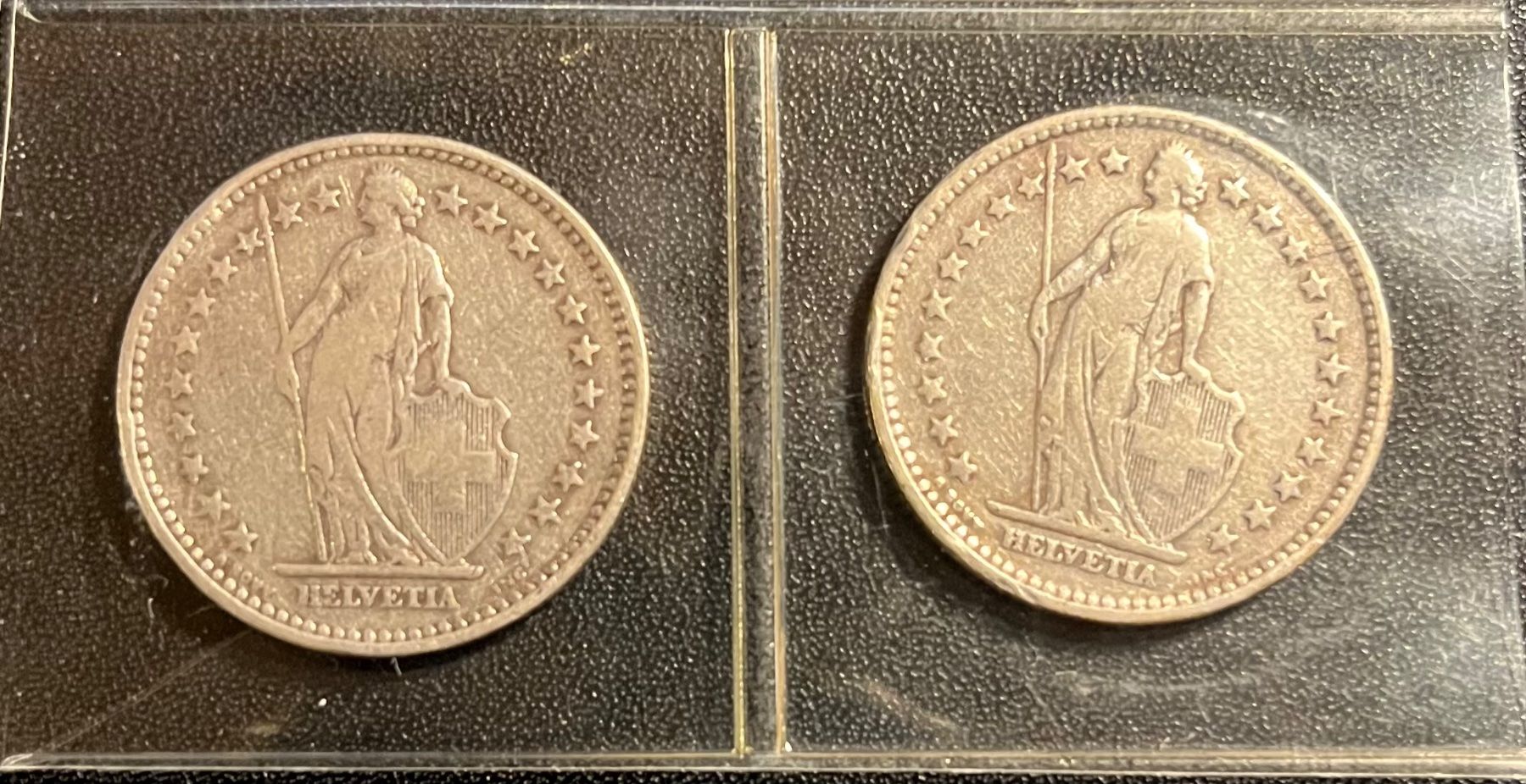 Tutti le monete: Lot de 2 pièces de CHF 2.-- de 1908 en argent – Usato da Veyrier venduto da ren_5ctl 1