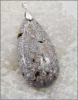 ♛ OCEAN JASPER Anhänger 925 Silber