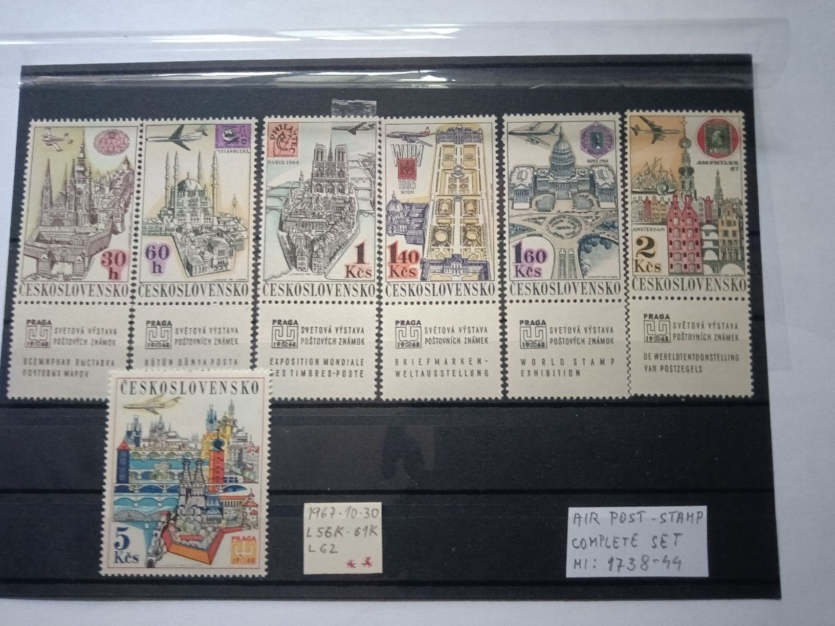 Alle Briefmarken: Tschechoslowakei AIR POST 1967-neuf – Neu (gemäss Beschreibung) aus RORSCHACH von jar_8769