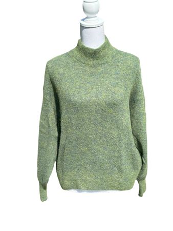Stylish Green Mohair Blend Sweater, Size S🍂🍁💦☔️