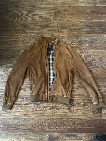 Brooks Brothers Suede Leather Jacket Brown Used