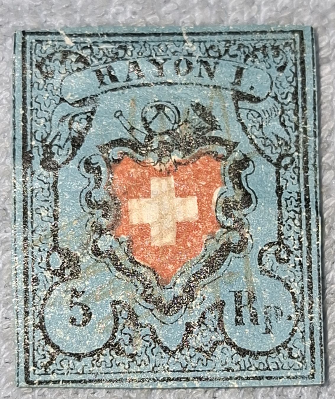 Tutti i francobolli: Rayon 15II Typ 32 / Mängel / eingerissen – Usato da Balgach venduto da SIMEON27