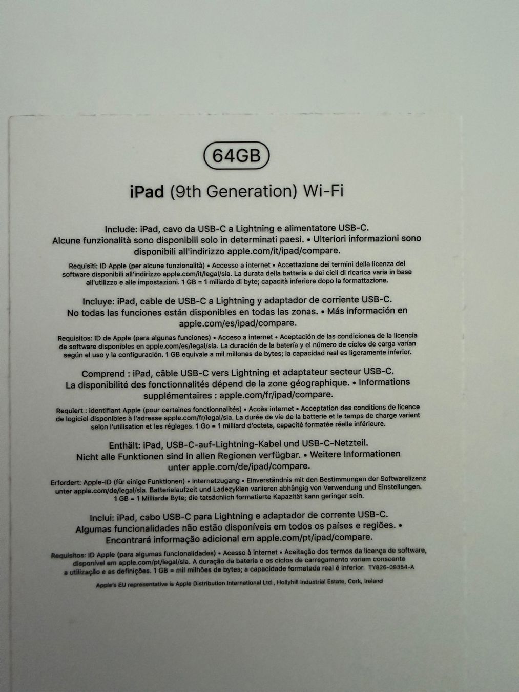 Apple Tablet PC: IPAD 9th gen + accessoires – Usato da Vuisternens-Romont venduto da Pictus 3