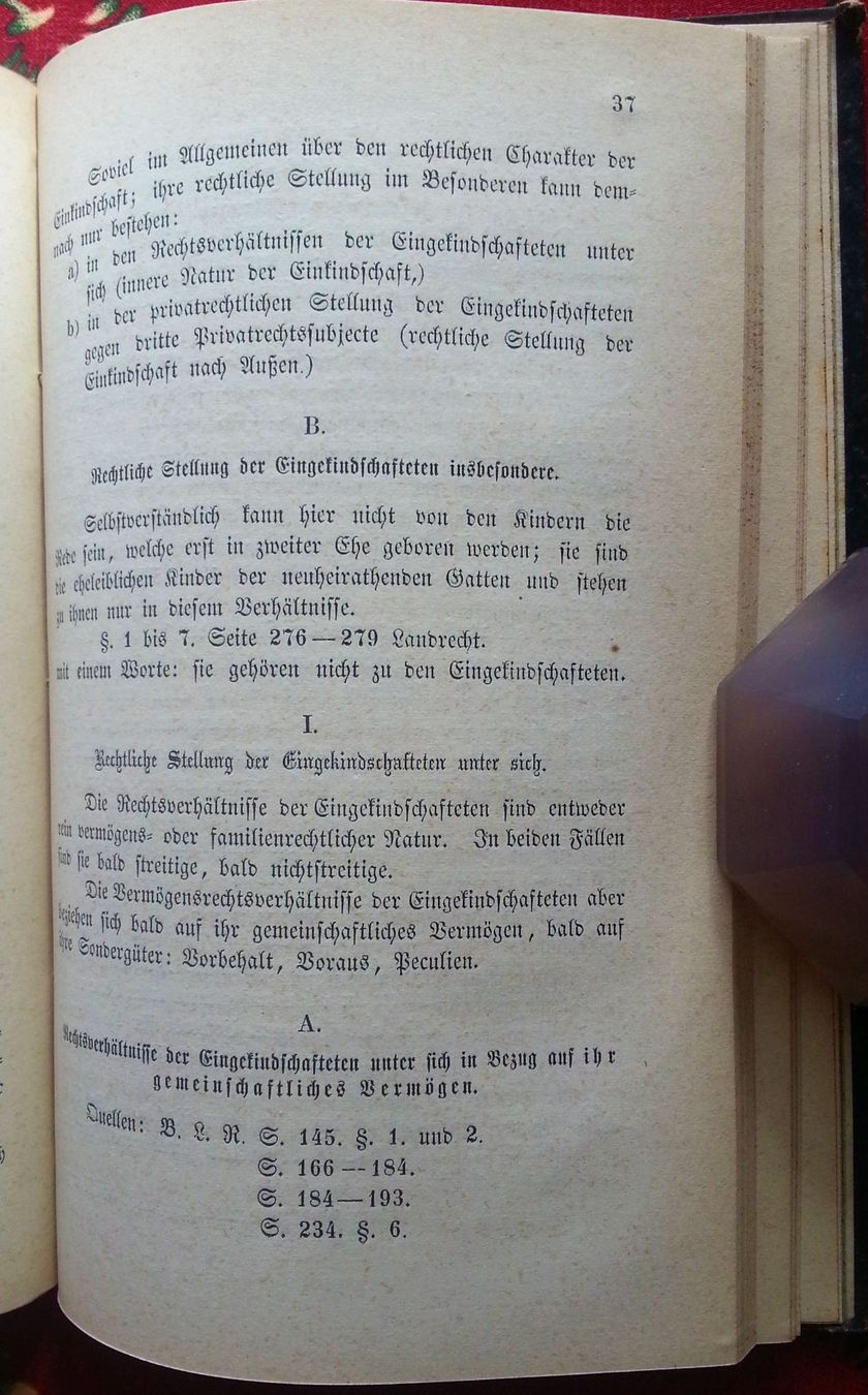Livres: Die Einkindschaft nach Bamberger Statutar-Recht, 1857 – D'occasion à Oberriet SG par ganesh435 5