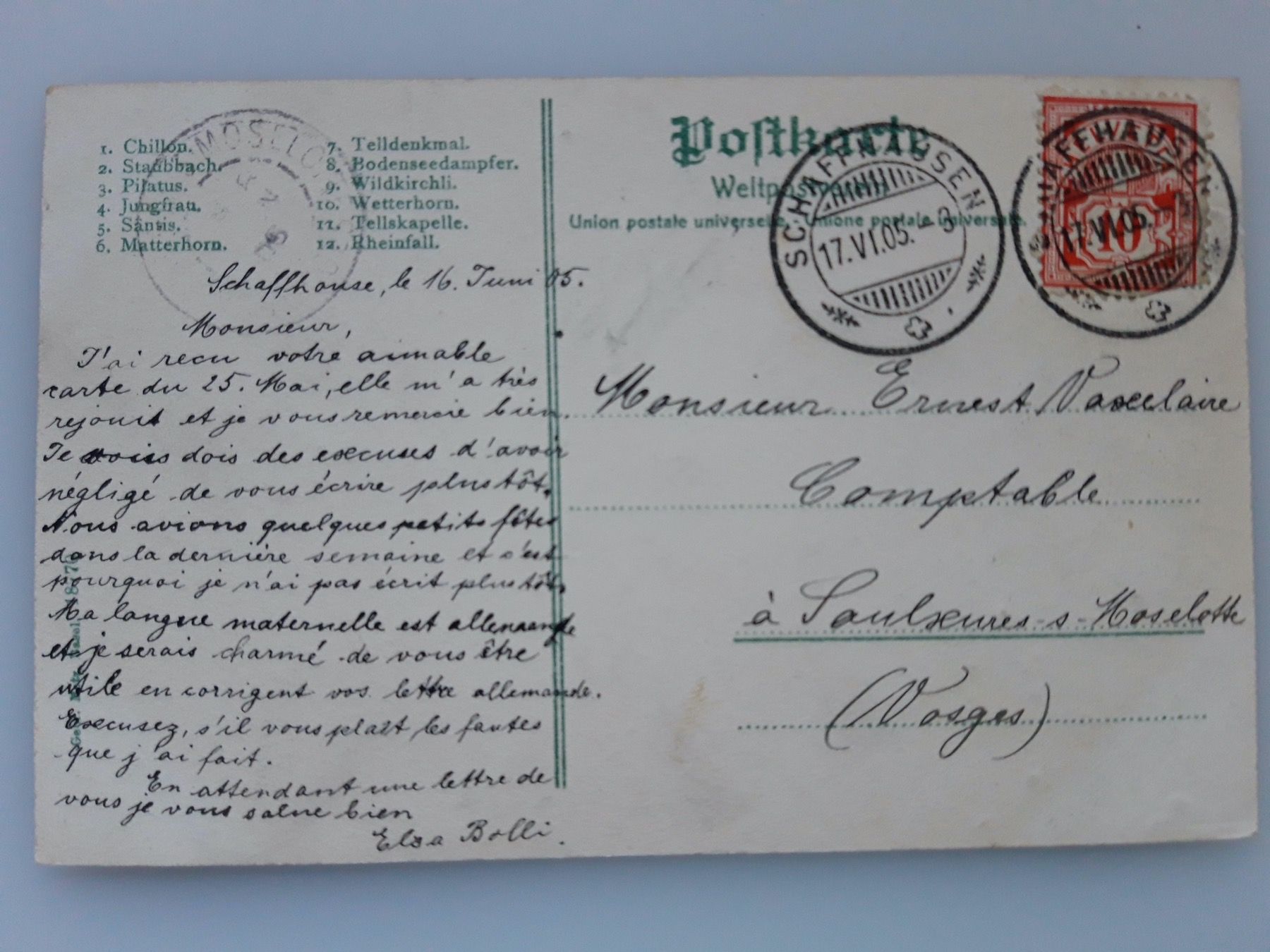 Cartes postales: Schweiz 1905 – D'occasion à Sargans par nicsam1815 1
