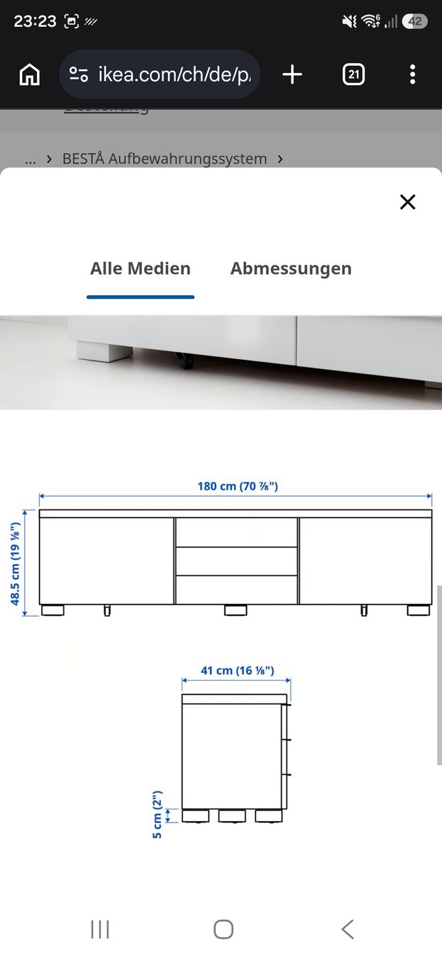 TV Möbel: Fernseh Möbel und Vitrine – Gebraucht aus Baar von bia_m5xb 5