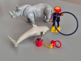 Playmobil 3649 – Delfin mit Trainer komplett und 1Nashorn