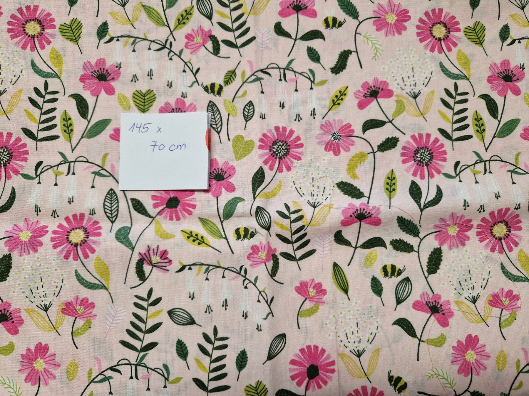 Stoffe: Stoff Blumenmuster rosa – Neu (gemäss Beschreibung) aus Gipf-Oberfrick von Chips1972