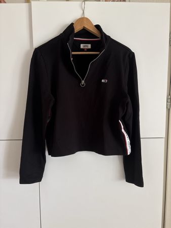 Tommy Hilfiger Pull Noir Zippé Taille L - !