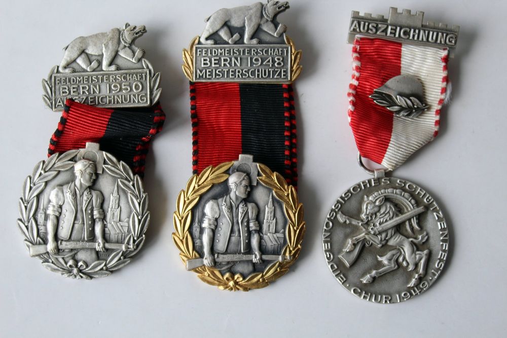 Medaillen: 20 Stück Schützenmedaillen aus den 1940er und 1950er Jahre – Gebraucht aus Roggwil BE von Hemhem 2