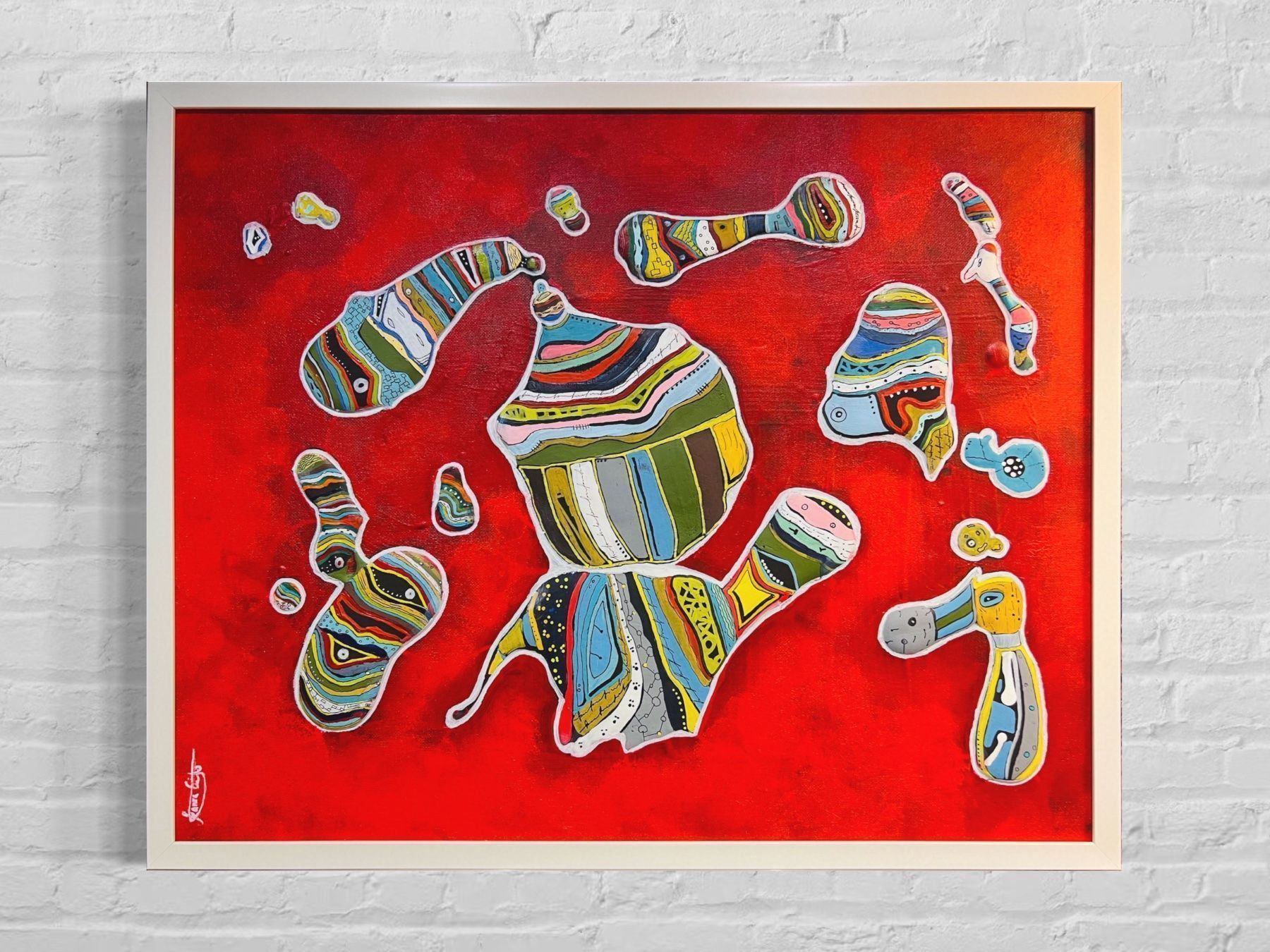 Gemälde: “The Bean  Monsters ” 50x40 cm – Neu und originalverpackt aus Kreuzlingen von eszanza 2