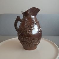 1868-99 Frankreich/Beauvais/Weinkrug aus glasiertem Steingut