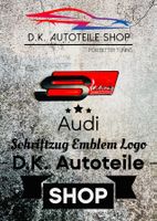 Audi S Line Emblem Schriftzug Logo NEU in Rot/Schwarzmatt