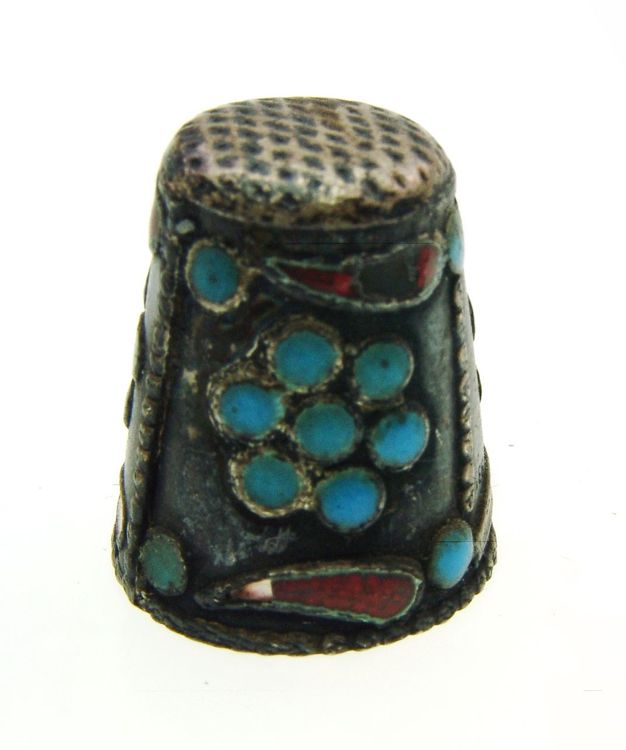 Fingerhut Kristallglas - Handgeschliffen Blau | 2,9cm Höhe Unikat