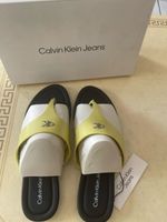 Sandales Calvin Klein Jeans jaunes et noires neuves Taille41