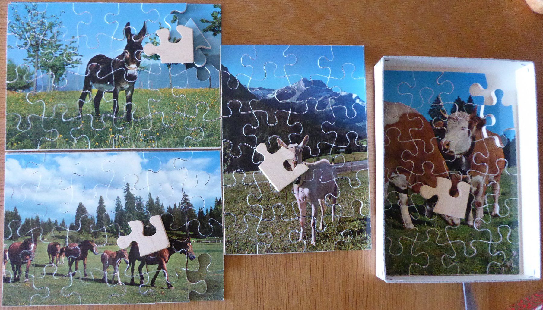 Penelope Puzzle: Penelope Holzpuzzle  Multipuzzle Tiere – Usato da Gossau SG venduto da tenerife11 1