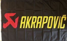 Akrapovic Fahne 150 x 90 cm Auspuff Kawasaki Yamaha Suzuki