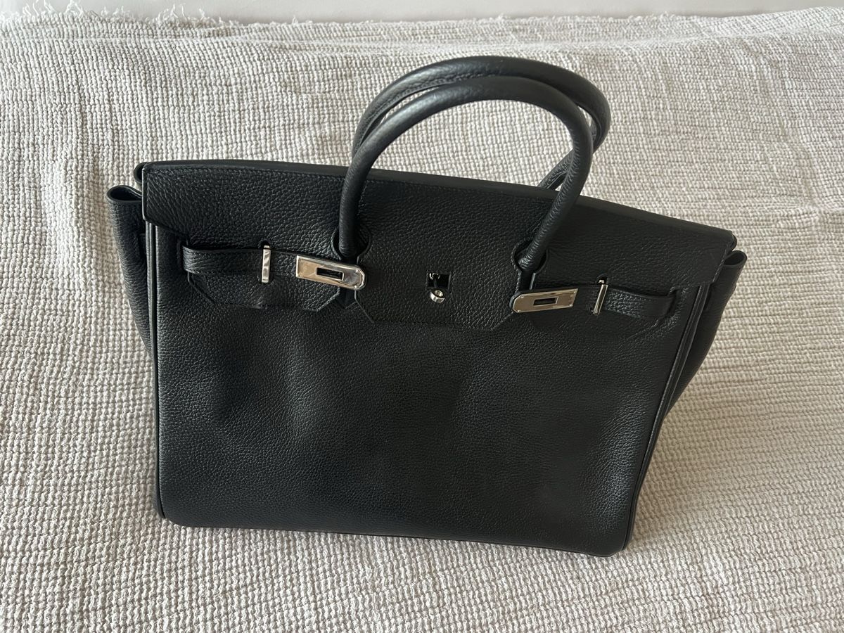 Borse da donna: Schwarze Tasche aus Leder – Nuovo (secondo la descrizione) da Rüschlikon venduto da lit_h5ch