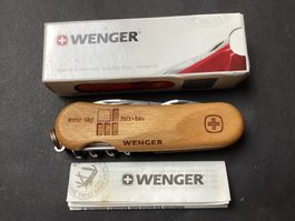 Wenger Sackmesser Evo Wood "MEIER-KÄGI HOLZ+BAU“ Neu mit Ovp
