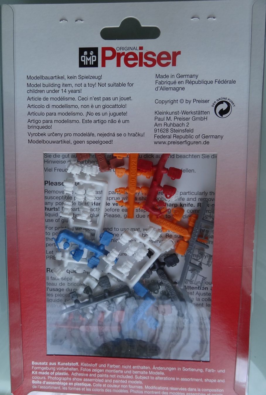 Preiser Modelleisenbahnen: Preiser Bausatz Reisegepäck / Boîte d’assemblage "bagages" – Neu und originalverpackt aus Hinterkappelen von 5CH 1
