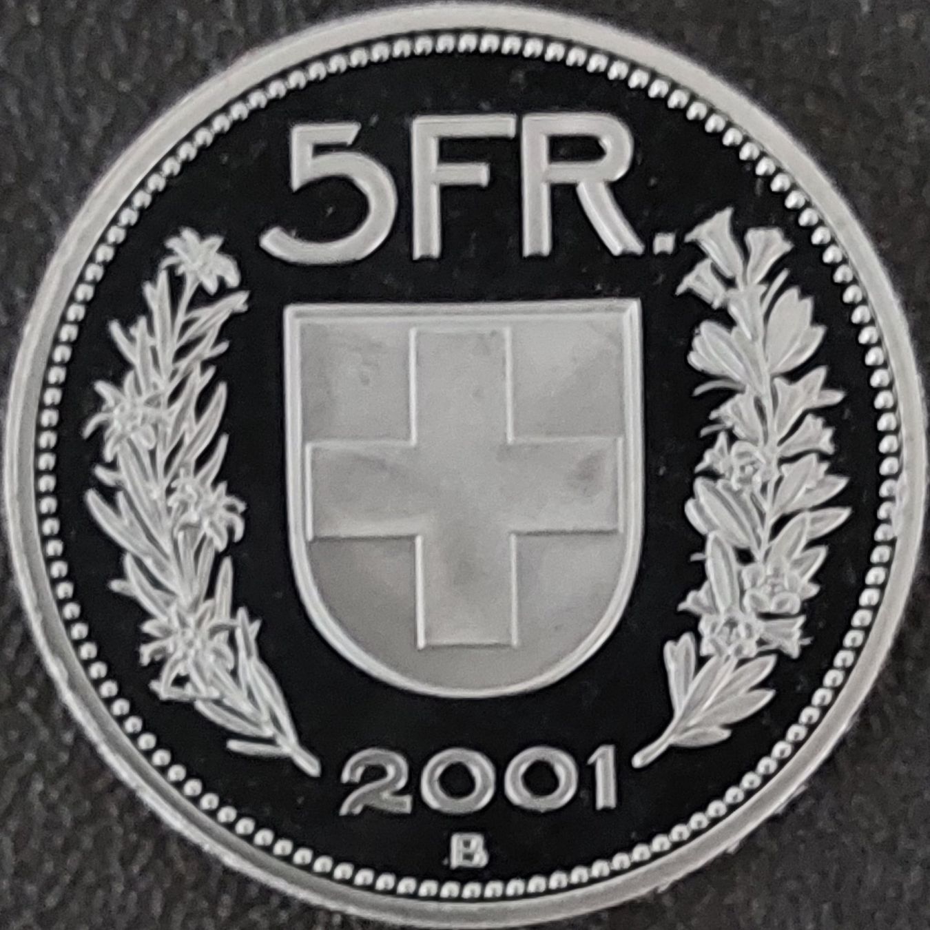 Alle Münzen: 5 Franken 2001 stgl. / aus Münzsatz – Neu (gemäss Beschreibung) aus Arch von coinsandmore