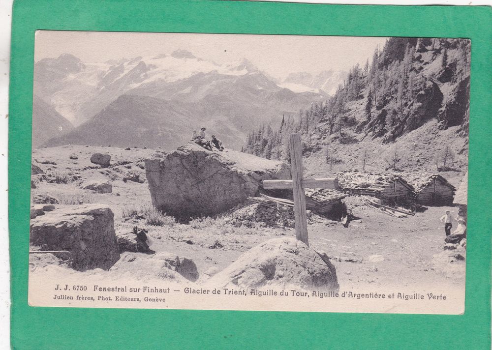2 Photos Anciennes - Glacier Du Trient, Suisse - 1922 - Tiraps Originaux