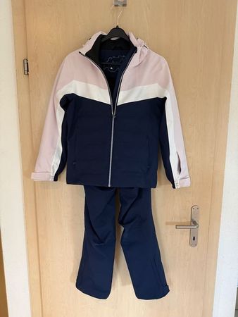 Albright Skianzug Mädchen Gr. 152 — Jacke + Hose, blau