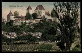 AK Burgdorf, Schloss Burgdorf mit näherer Umgebung