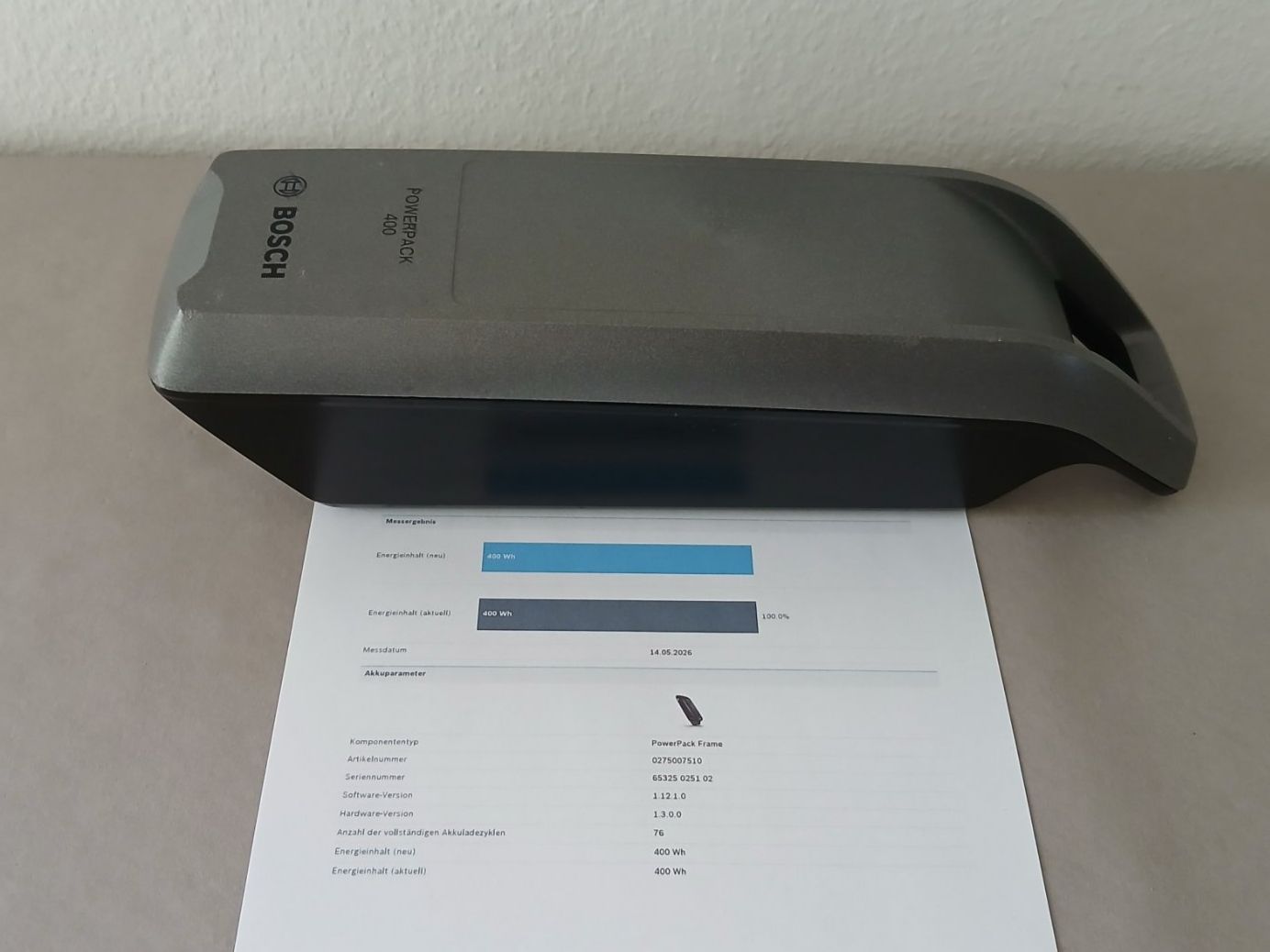 Bosch Batterie: Bosch Powerpack 400 mit 481Wh - inklusive Messbericht – Usato da Winterthur venduto da .-thx-. 4