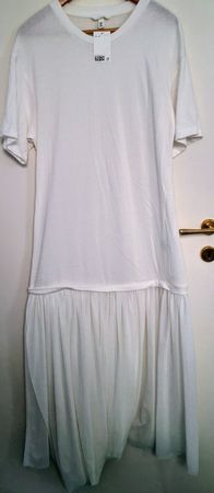 Robe longue blanche H&M, taille M, neuve!