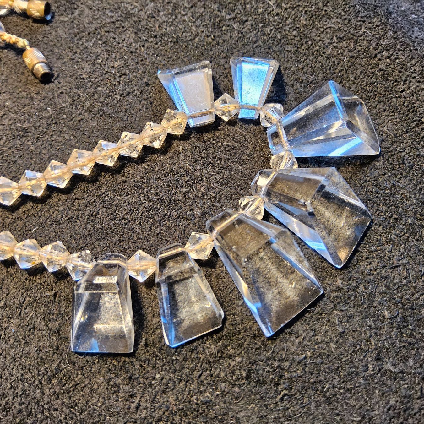 Catenine: Antike Art Déco Glas Kette ca 1920-30 – Usato da Zürich venduto da sanwit 1