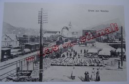 St. Gallen Krummenau Bahnhof und  Kloster anno dazumal