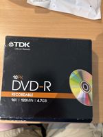 TDK DVD-R 16X 120MIN 4.7GB 8 Stück neu