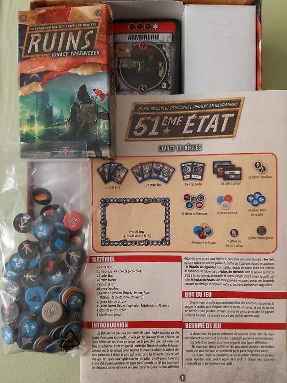 Giochi: Jeu de société 51st State +Ruins extension – Usato da Martigny venduto da Baldur333 1