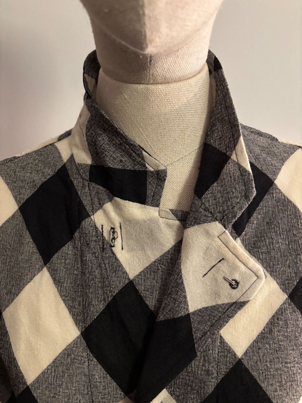 Comme Des Garcons Camicette: Hemdbluse lang, Comme des Garçons, feiner Wollstoff – Usato da Küsnacht ZH venduto da MaBaCa 1