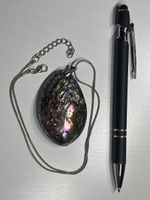 Halskette mit grossem Anhänger aus Abalone Muschel.