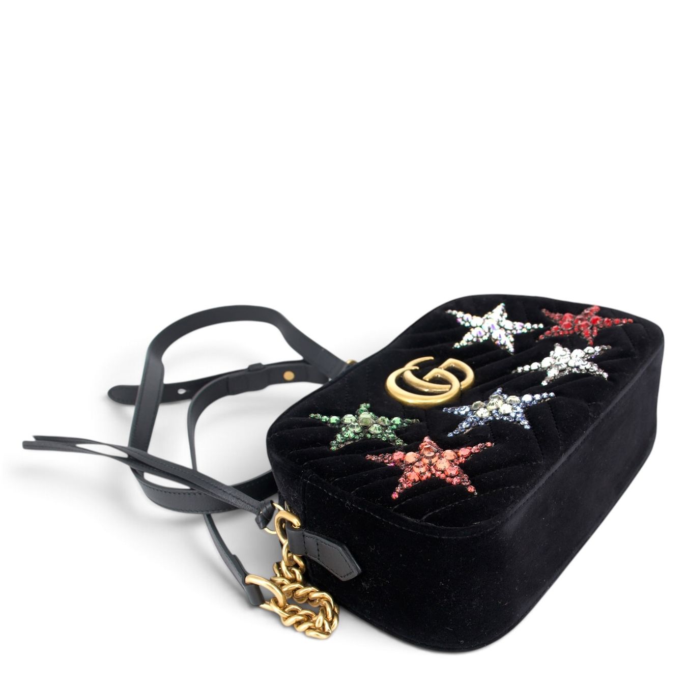 Gucci Taschen für Damen: Gucci Marmont Camera bag Samt m. Sternen – Gebraucht aus Binningen von Designerlabels 6