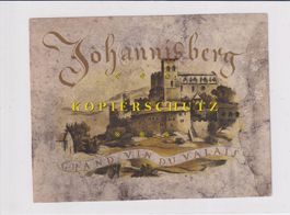 Etikette für Wein - Johannisberg (Grand vin du Valais) /bd
