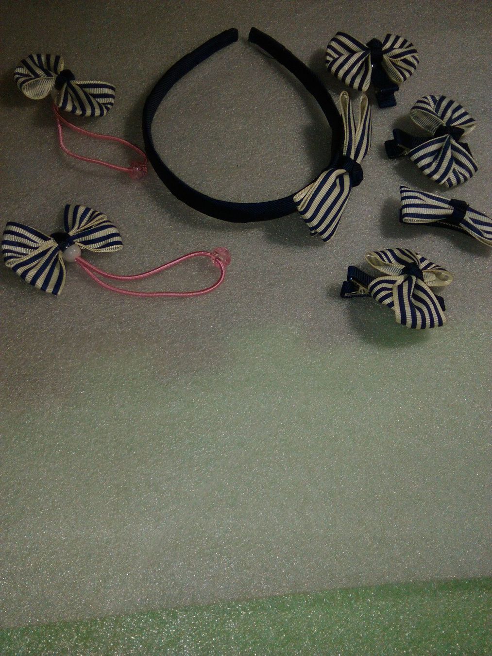Accessori per capelli: HAARSCHMUCK,,,DUCKELBLAU UND WEISS,,7 TEILIG – Nuovo (secondo la descrizione) da Basel venduto da bijoutrie_4 6